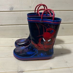 Spider-Man rain kids boots NWT